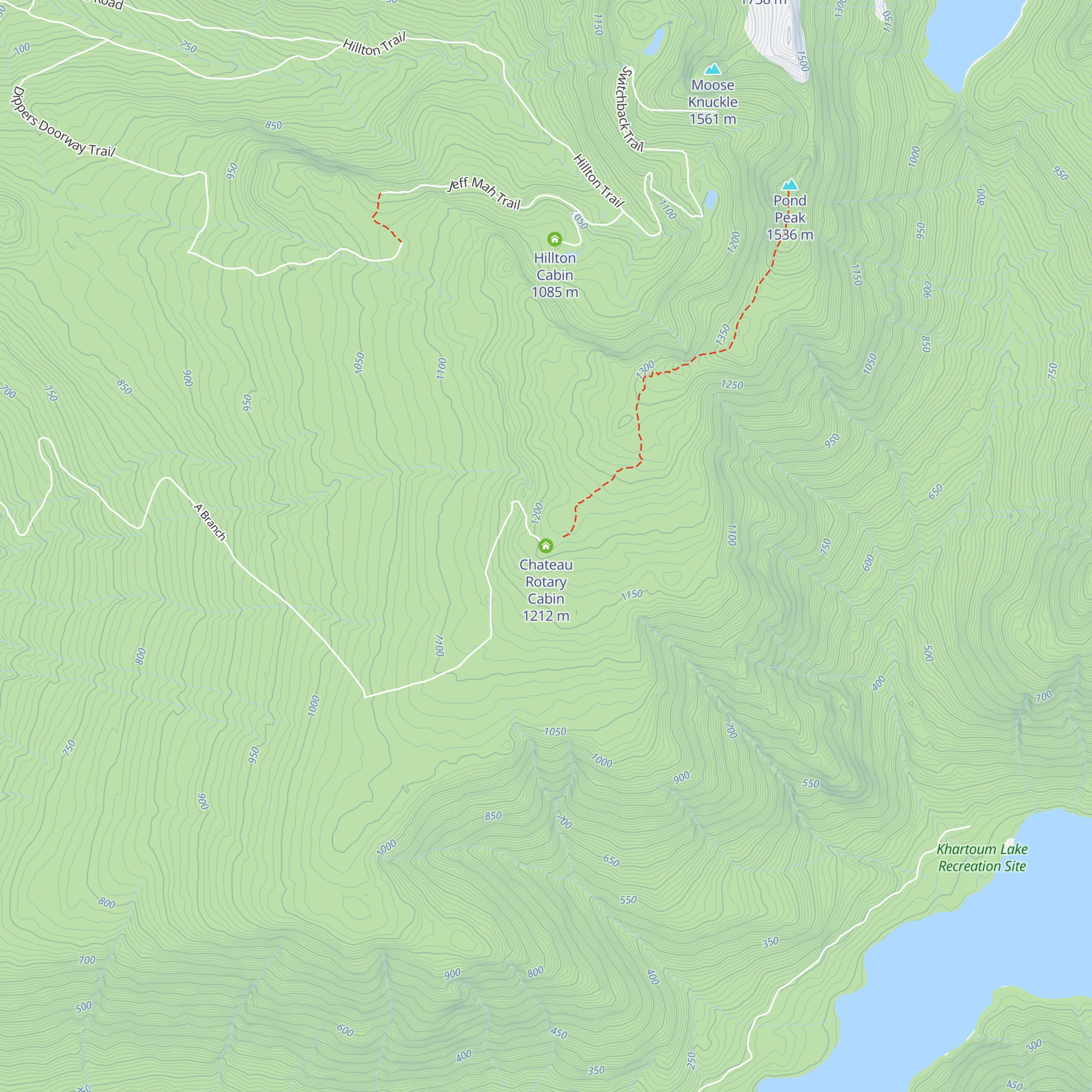 Chateau Rotary Cabin map