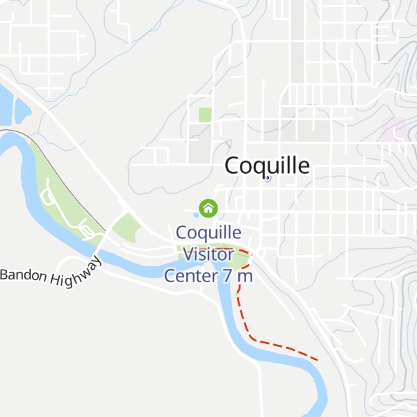 Map of Coquille Visitor Center
