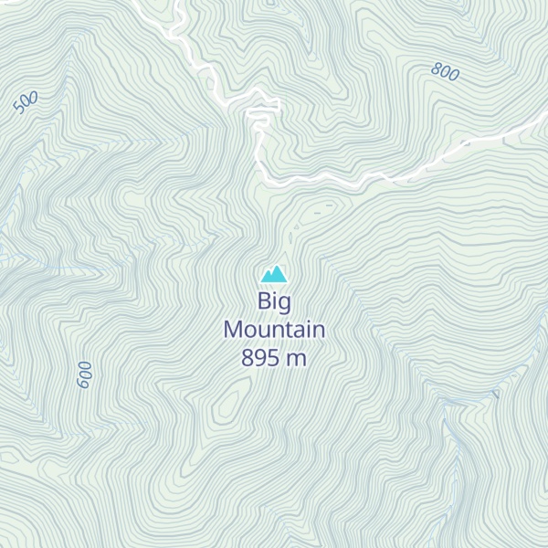 Map of Big Mountain