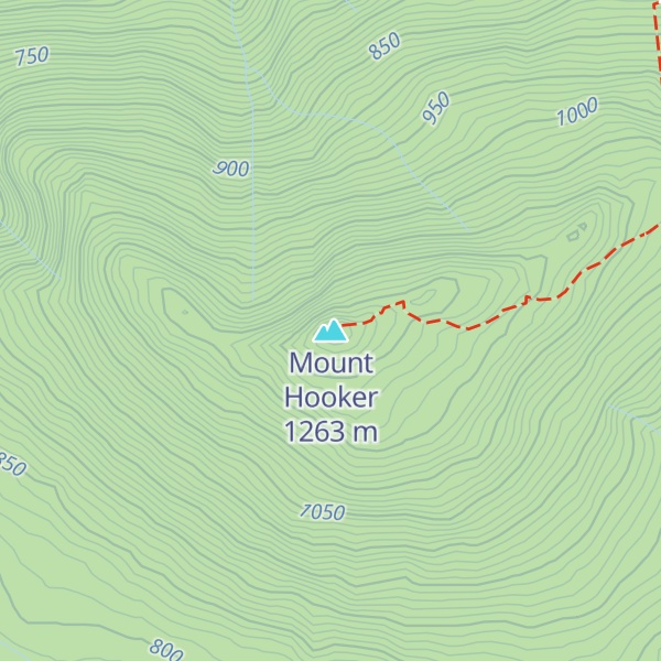 Map of Mount Hooker
