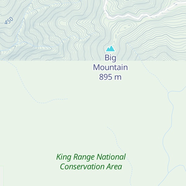 Map of Hadley Peak
