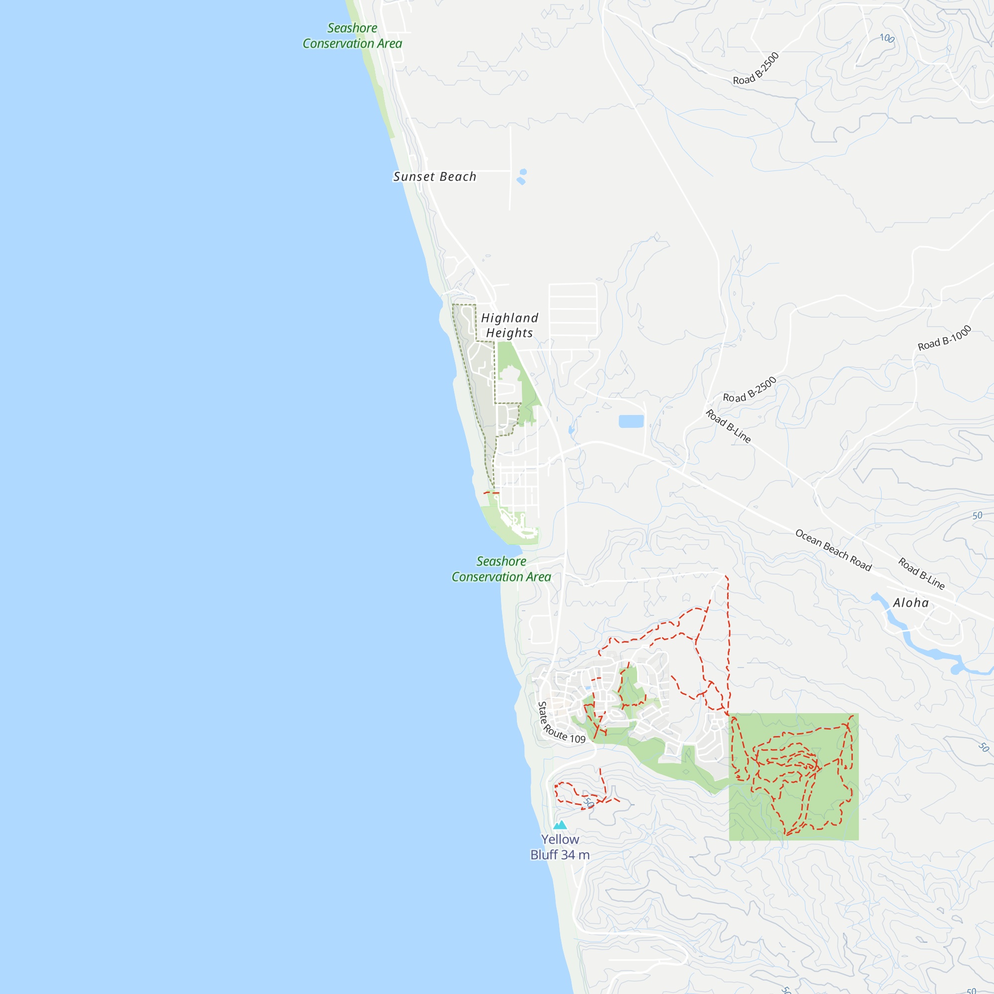 Pacific Beach State Park Ranger Station map