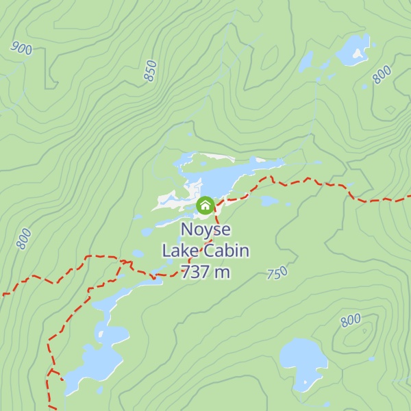 Map of Noyse Lake Cabin