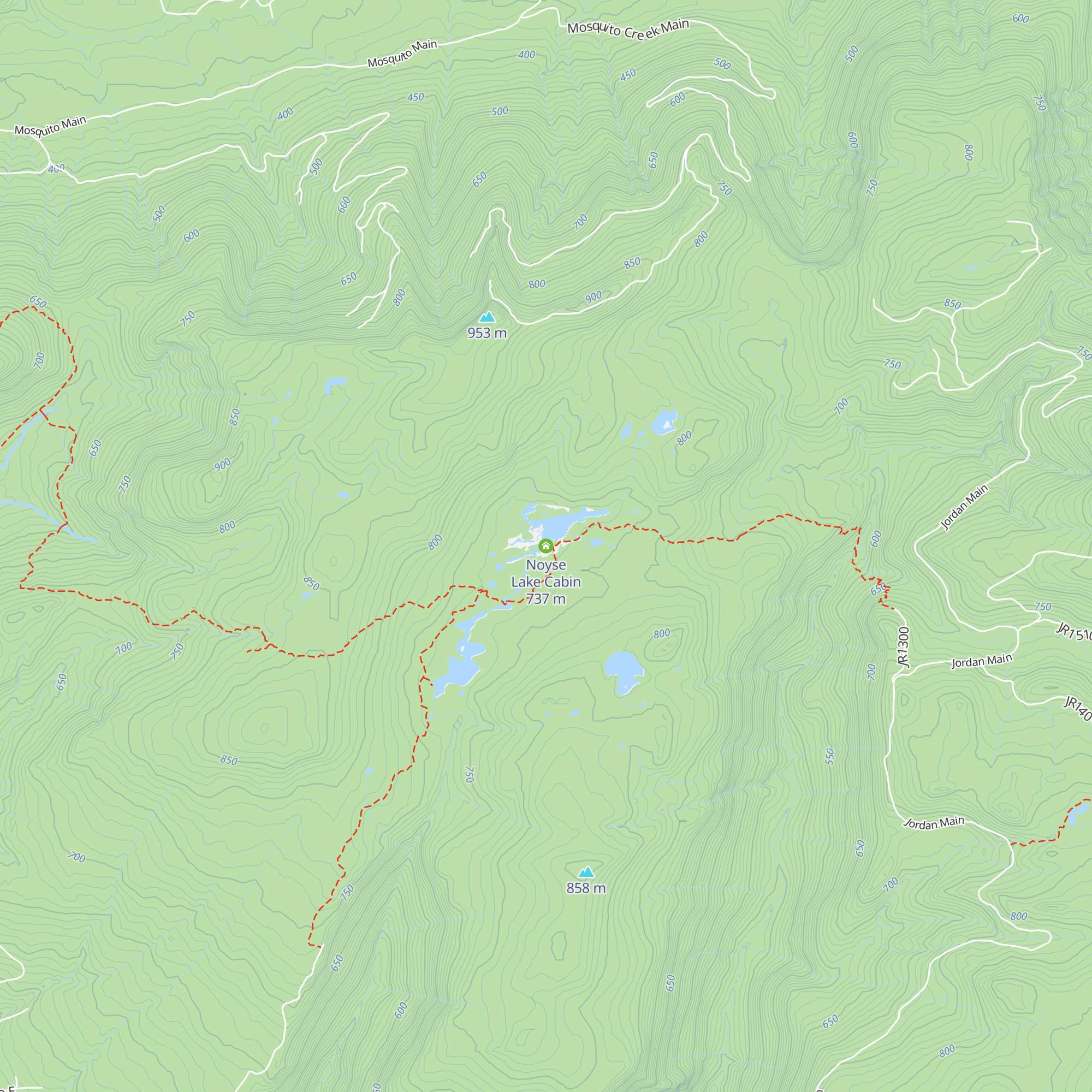 Noyse Lake Cabin map