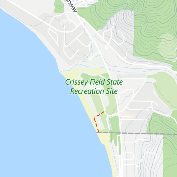Map of Crissey Field Welcome Center