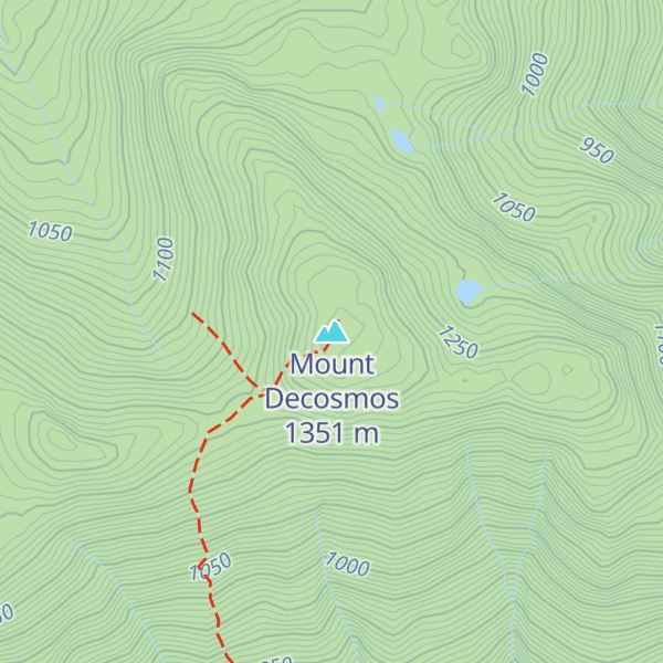 Map of Mount Decosmos