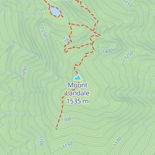 Map of Mount Landale
