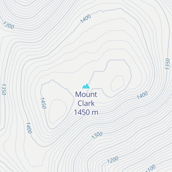 Map of Mount Clark