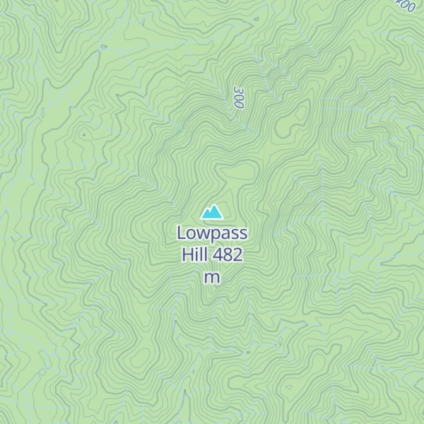 Map of Lowpass Hill