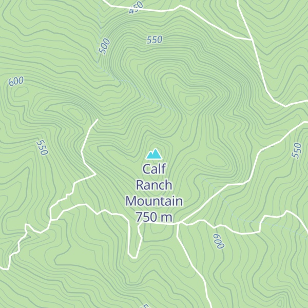 Map of Calf Ranch Mountain