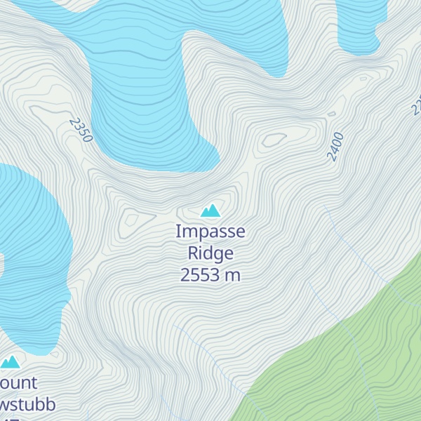 Map of Impasse Ridge