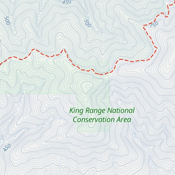 Map of Little Chaparral Mountain