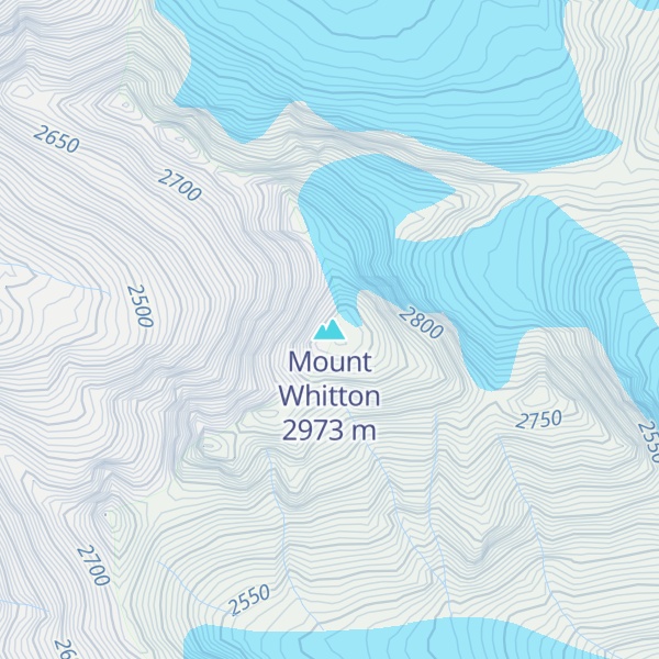 Map of Mount Whitton