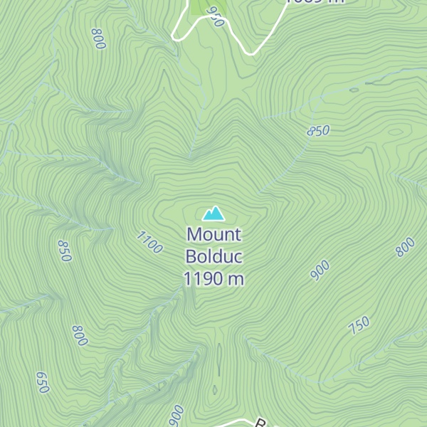 Map of Mount Bolduc