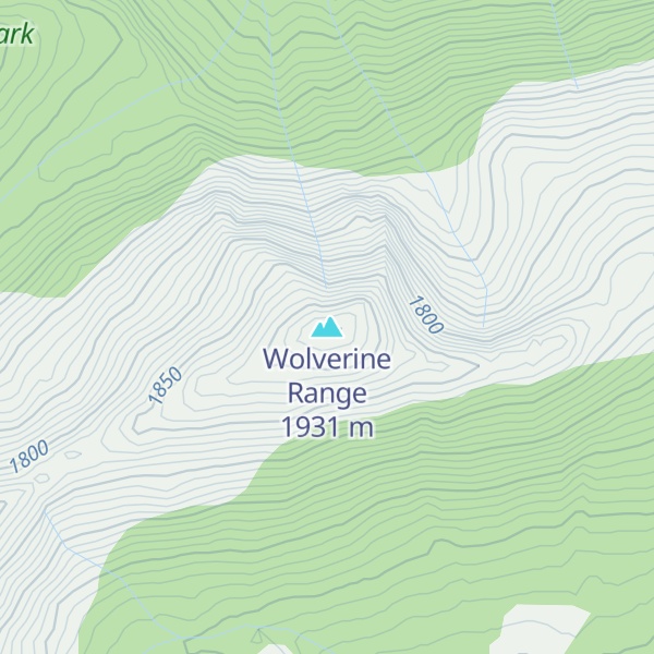 Map of Wolverine Range