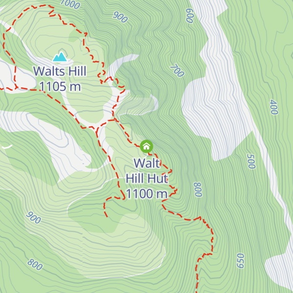 Map of Walt Hill Hut