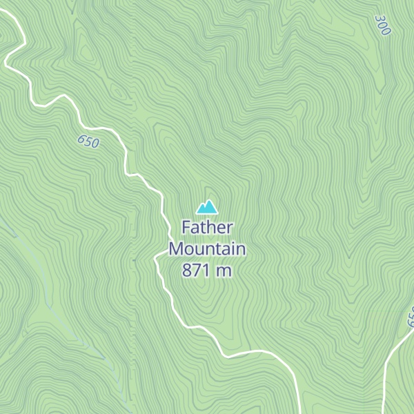 Map of Father Mountain