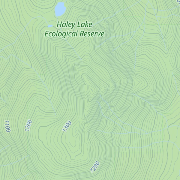 Map of Butler Peak