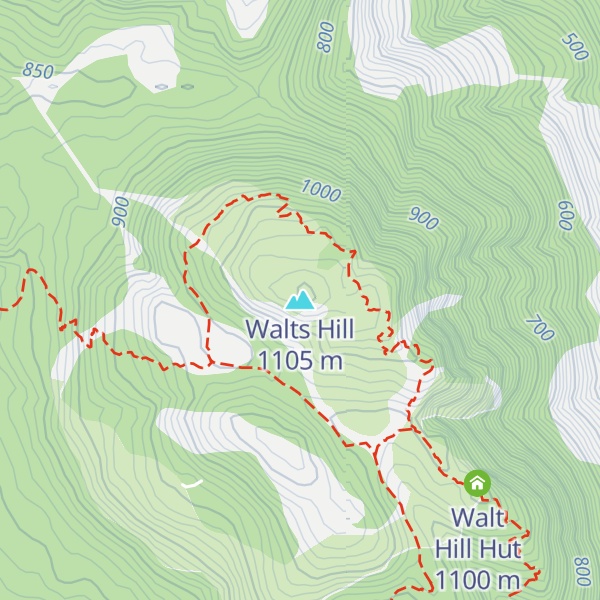 Map of Walts Hill