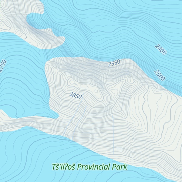 Map of Mount Dartmouth