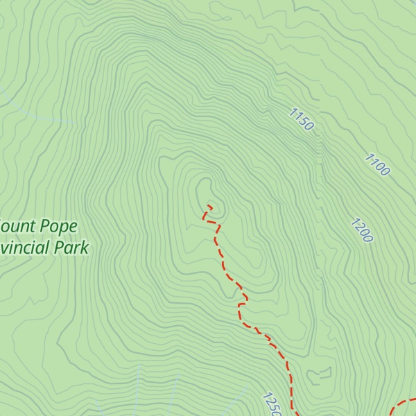 Map of Mount Pope