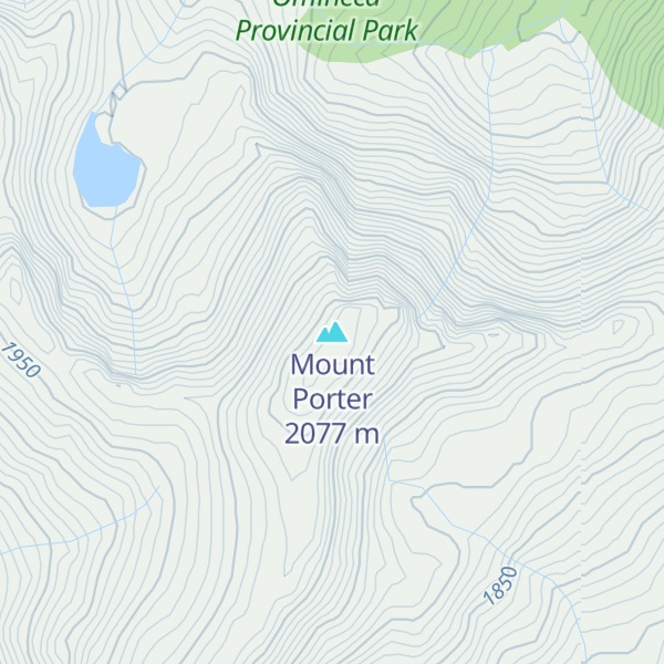 Map of Mount Porter