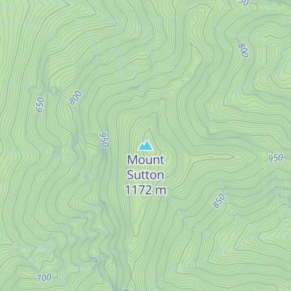 Map of Mount Sutton