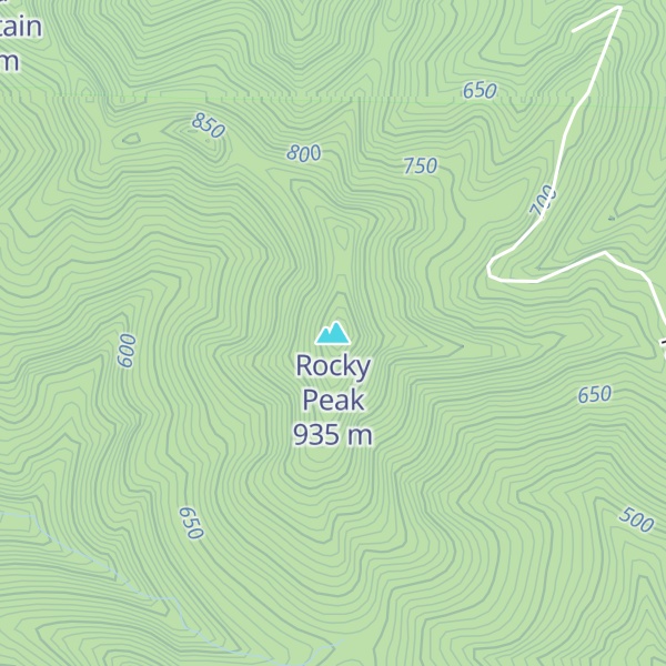 Map of Rocky Peak