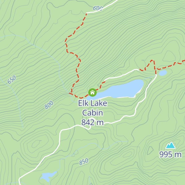 Map of Elk Lake Cabin