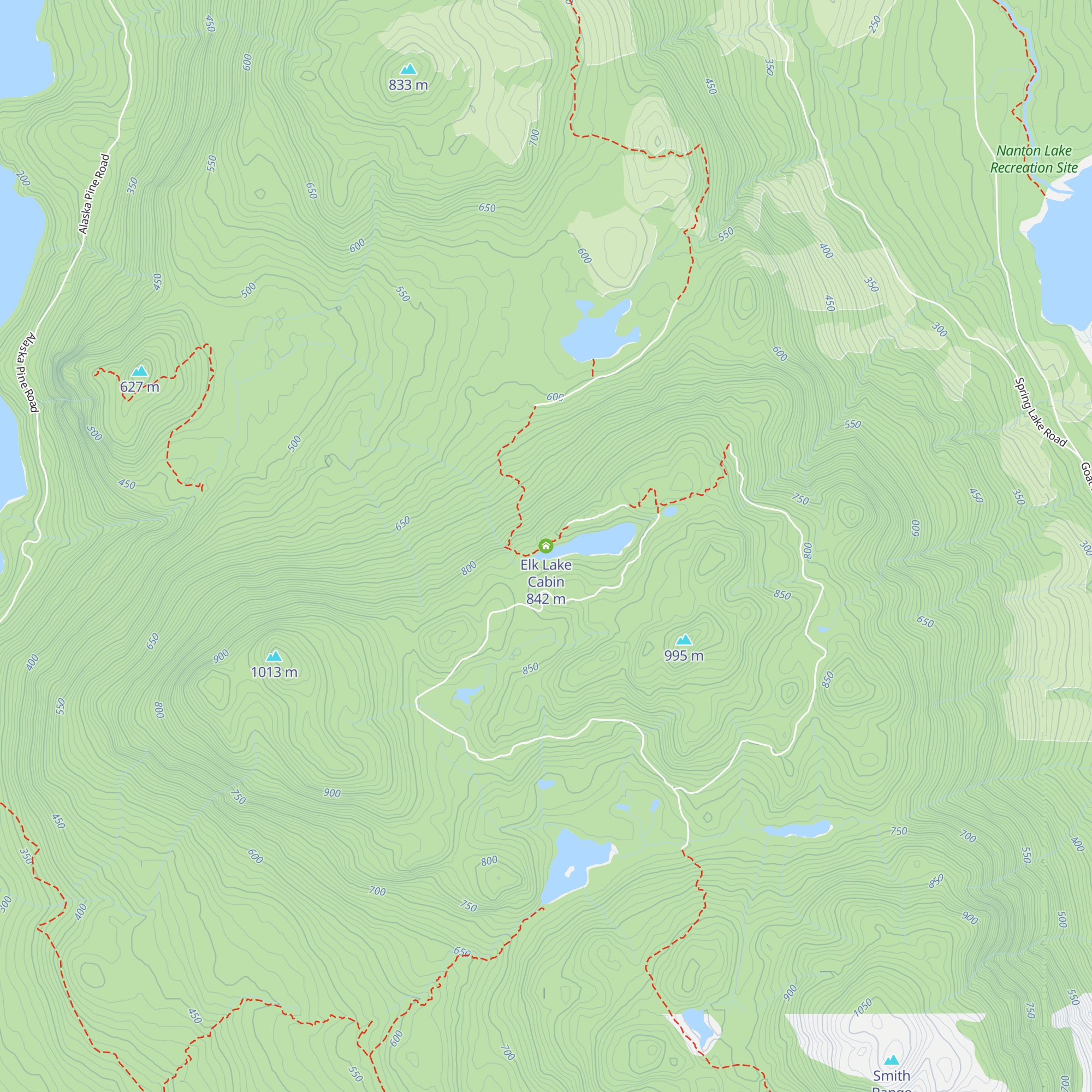Elk Lake Cabin map