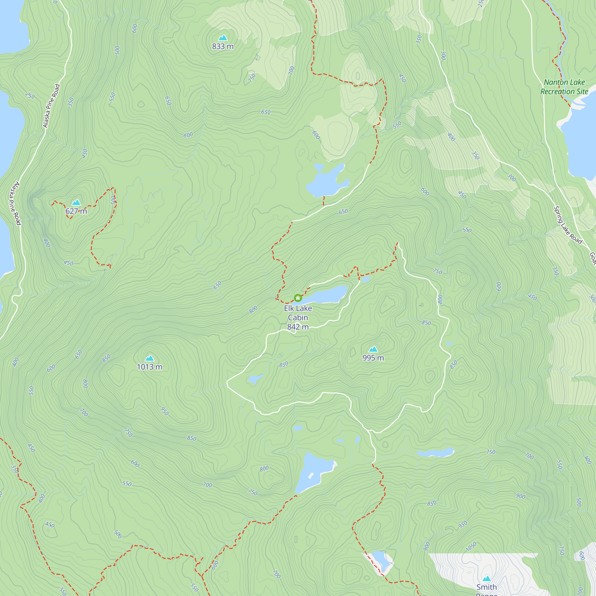 Elk Lake Cabin map