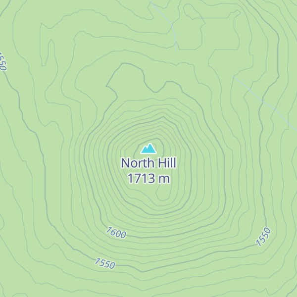 Map of North Hill