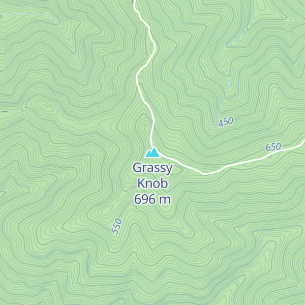 Map of Grassy Knob