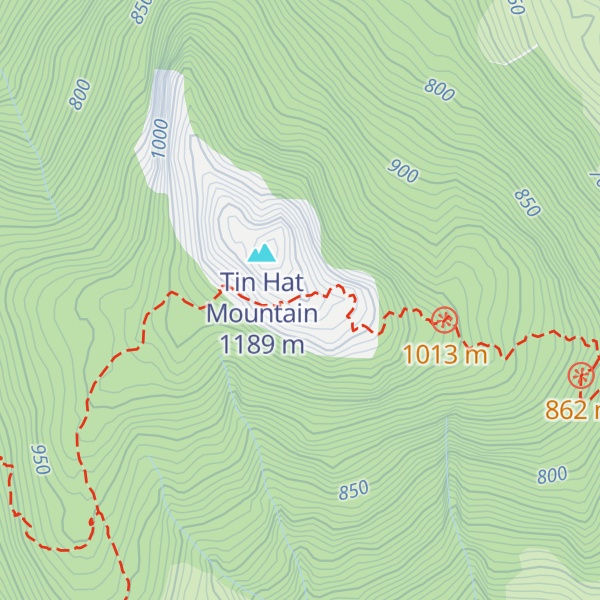 Map of Tin Hat Hut