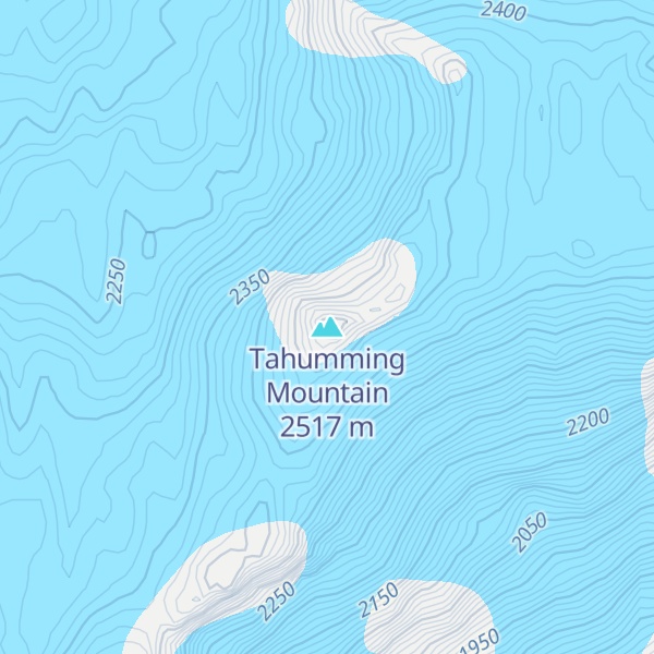 Map of Tahumming Mountain