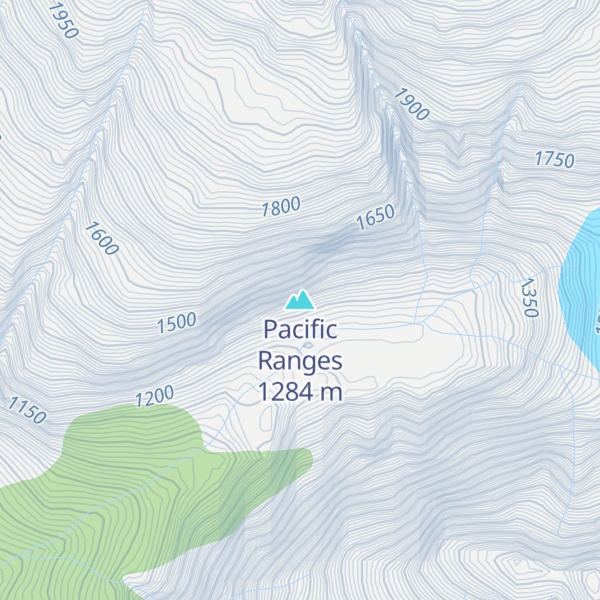Map of Pacific Ranges