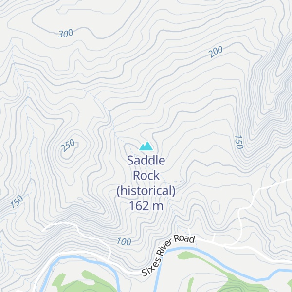 Map of Saddle Rock (historical)