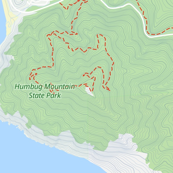 Map of Humbug Mountain