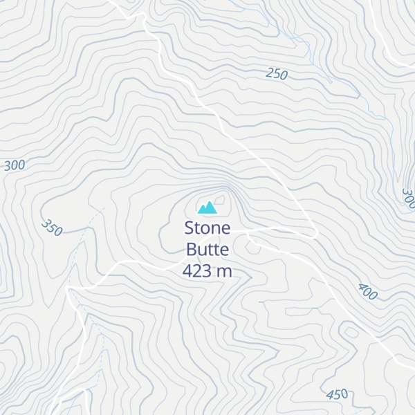 Map of Stone Butte
