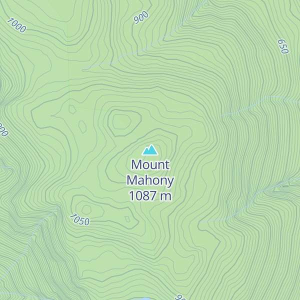 Map of Mount Mahony