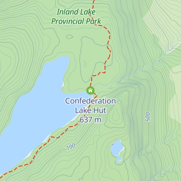 Map of Confederation Lake Hut