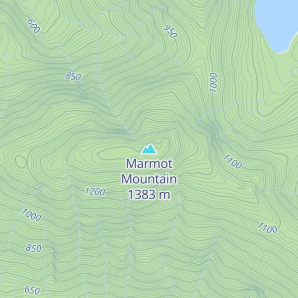 Map of Marmot Mountain