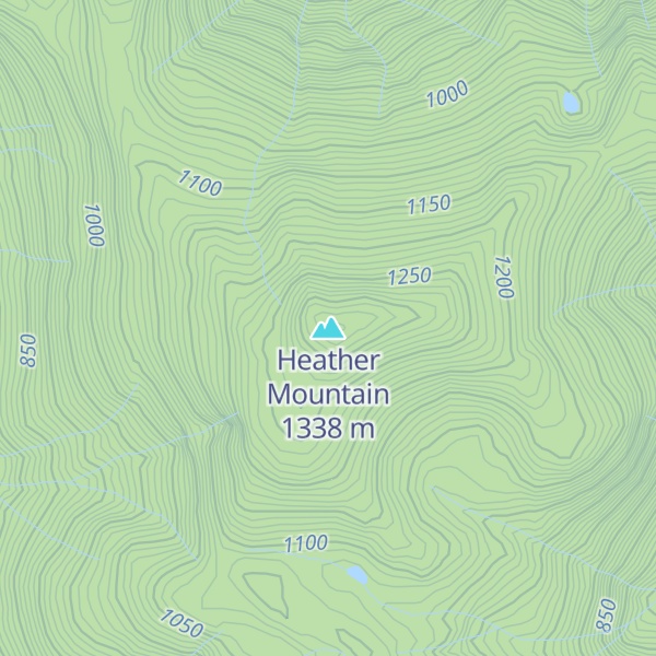 Map of Heather Mountain