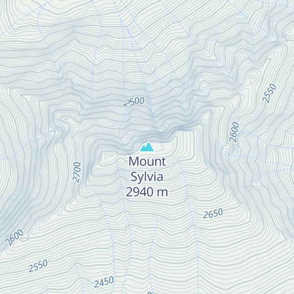 Map of Mount Sylvia