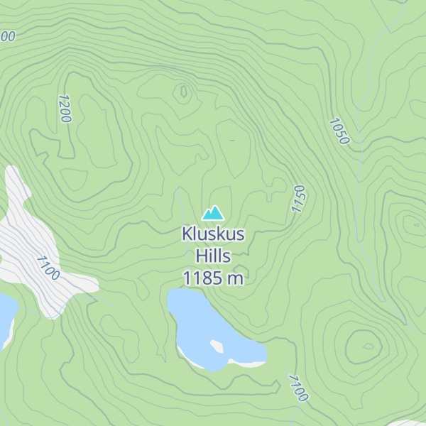 Map of Kluskus Hills