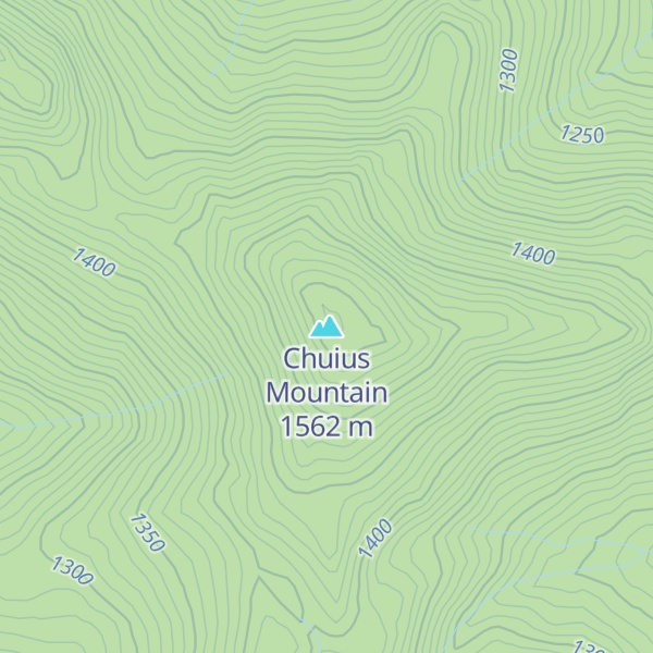 Map of Chuius Mountain