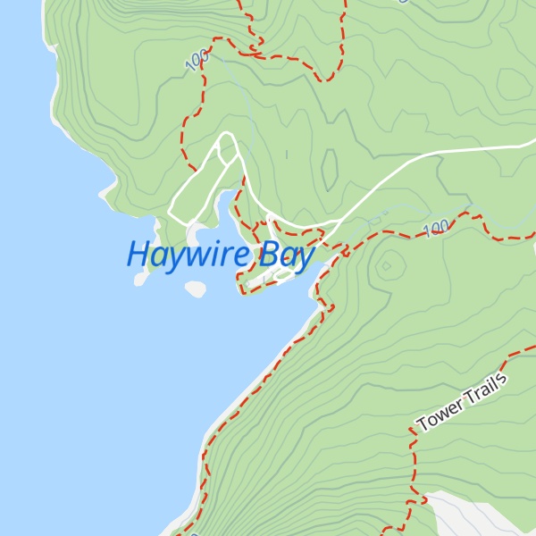 Map of Powell Lake Outdoor Learning Center