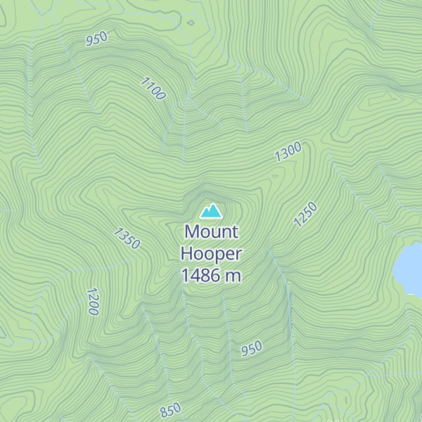 Map of Mount Hooper