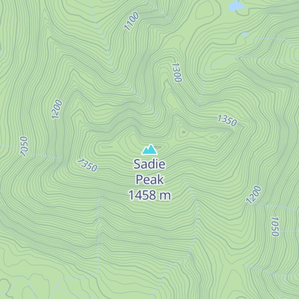 Map of Sadie Peak
