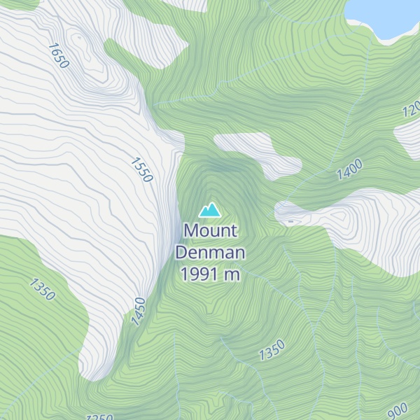 Map of Mount Denman